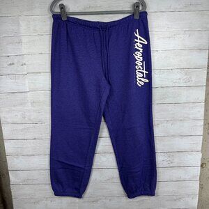 Aeropostale Purple Cinch Sweatpants